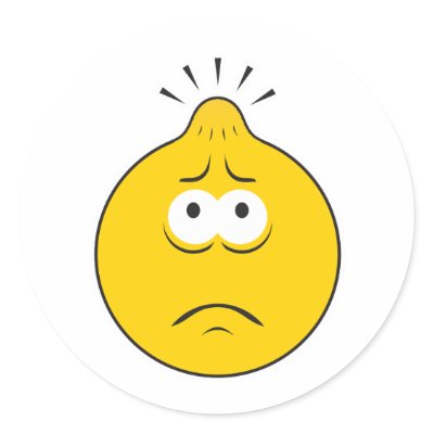 Bump On Head Smiley Face Round Stickers by doonidesigns