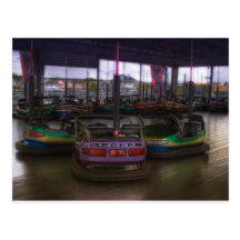 "Bumper Cars" Postcard