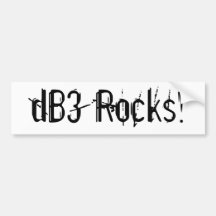 bumper for yur dumper - black on white bumper sticker