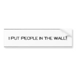 Bumper People Bumper Sticker