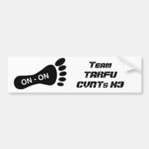 Bumper Sitcker you wanker Bumper Stickers