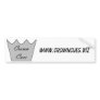 Bumper Sticker - Crown Cues - www.crowncues.biz