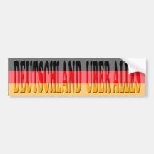Bumper Sticker Deutschland Über Alles