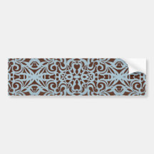 Bumper Sticker Floral abstract background