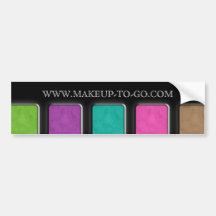 Bumper Sticker Makeup Artist Palette Salon Spa