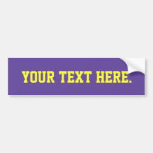 Bumper Sticker, Periwinkle 6600CC Background