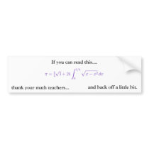 Bumper sticker - pi theme bumper stickers