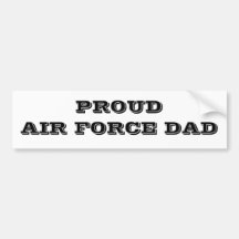 Bumper Sticker Proud Air Force Dad