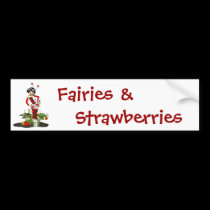 Bumper Sticker-Sweet Fairy Strawberry bumper stickers