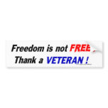 Bumper Sticker vets veterans military wife son
