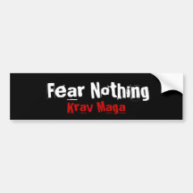 Bumpersticker d'arts martiaux de Krav Maga Autocollants Pour Voiture