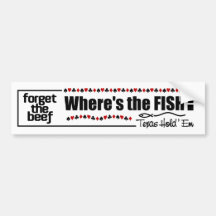 Bumpersticker de poissons de tisonnier adhésif pour voiture