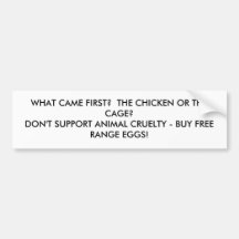 bumpersticker de poulet ou de cage adhésif pour voiture