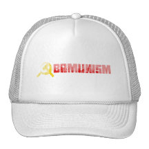Bumpersticker - Obamunism red Faded.png Mesh Hats