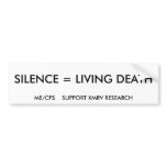 bumpersticker-silence bumper stickers