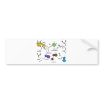 Bumpy Neurotransmitters Bumper Sticker
