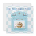 Bun In The Oven Baby Boy Blue Baby Shower