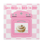 Bun In The Oven Baby Girl Pink Baby Shower Personalized Invitations