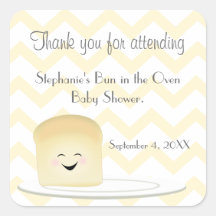 Bun in the Oven Gender Neutral Stickers