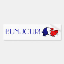 BUN-Jour! Bumper Sticker