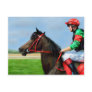 Bunbury Red - Racehorse Art Post Card