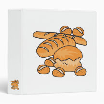 bunch of bread and rolls vinyl binders