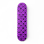 Bunch of Sad Faces (purpl) (black bg) - Skateboard