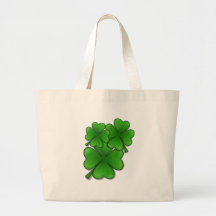 bunch of shamrocks tote bag