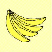 Bunch of Yellow Bananas. Photo Cutout
