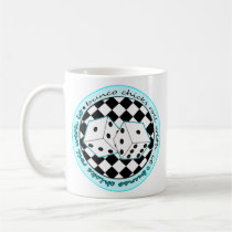 Bunco Chicks Roll With It - Blue mugs