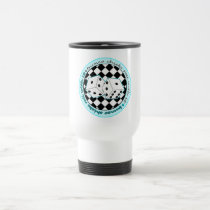 Bunco Chicks Roll With It - Blue mugs