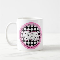 Bunco Chicks Roll With It - Pink mugs