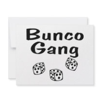 Bunco Gang Custom Invitations