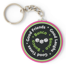 bunco good friends key chains