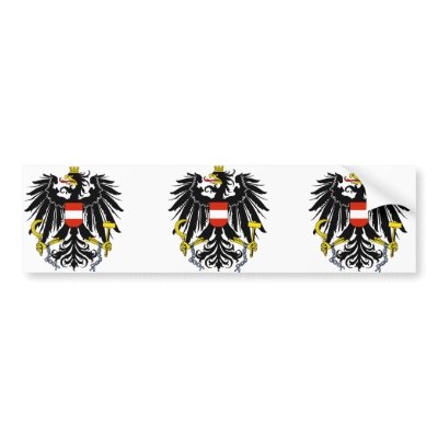 Bundesadler, Austria Bumper Stickers by bestflag