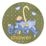 Bundle of Joy :: Blue :: Baby Shower Sticker