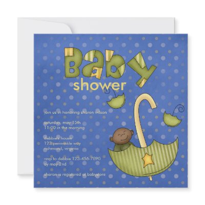 Bundle of Joy :: Green :: Baby Shower Invitation by CSCountry