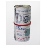Bundle of Singapore currency Custom Letterhead