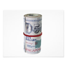 Bundle of Singapore currency Personalized Invites