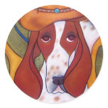 Bungalowart.com Desert Hound Large Sticker