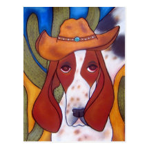Bungalowart.com Desert Hound Postcard