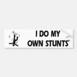 Bungee Jumping My Own Stunts Bumper Stickers