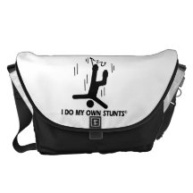 Bungee Jumping My Own Stunts Courier Bag