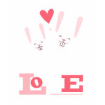Bunnies in Love Cute Rabbit Valentine Kids t-shirts