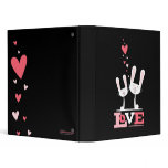 Bunnies in Love Valentine Themed 1" Binder