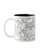 Bunnies Overflowing Mug
