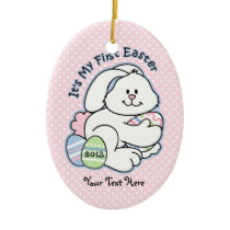 Bunny 1st Easter ornaments