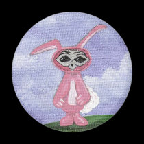 Bunny Alien Magnet