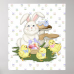 Bunny and Chicks Spring Celebration Print