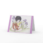 Bunny and irises cards
